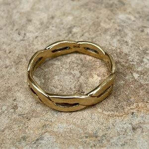 James Avery Retired Woven Gold Ring